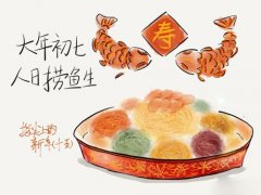 教你用英语读懂大年初七（双语）