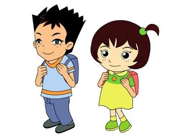 小学生英语情景口语对话练习：第一天上学