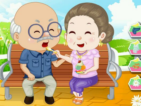 小学生英语情景口语对话练习：爷爷比奶奶大三十岁